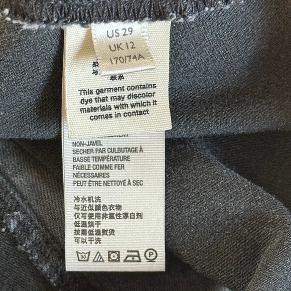 We The Free Free People Just Float On Flare Jeans Washed Black Size 29 - Picture 4 of 7